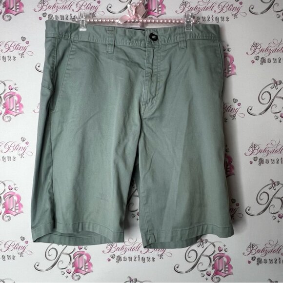 Volcom shorts green army cargo Men's Green Shorts - Picture 1 of 7